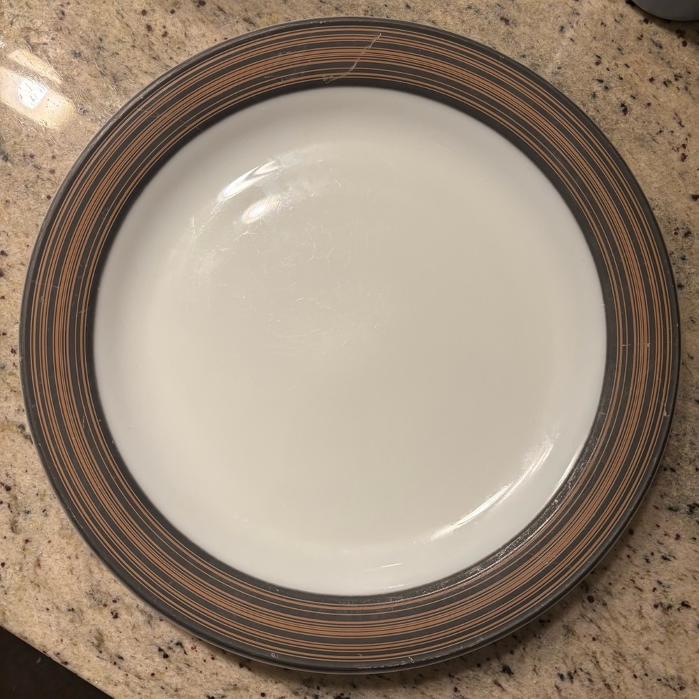 Vintage Pyrex Terra #357 Chop Plate Platter Serving Plate